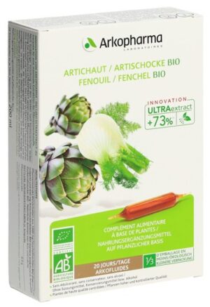 ARKOFLUIDE Artischocke-Fenchel Bio    20 Amp 10 ml