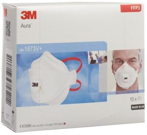 3M Atemschutz Maske FFP3 mit Ventil         10 Stk