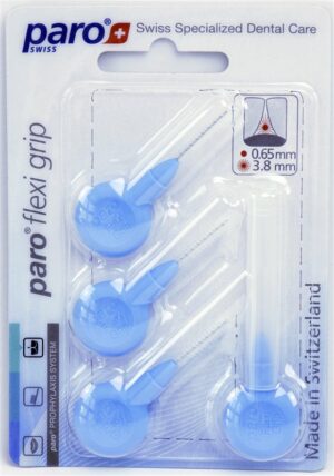 PARO Flexi Grip 3.8mm hellblau fein          4 Stk