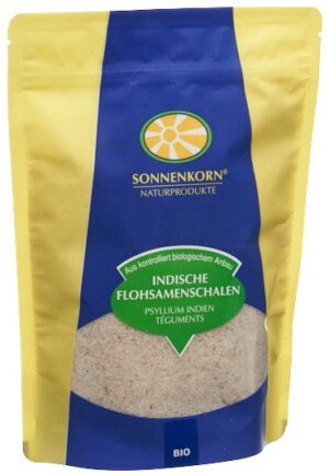 SONNENKORN Indische Flohsamenschalen Bio 99% 220 g