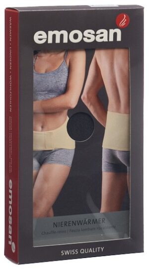 EMOSAN Ultra Nierenwärmer Velcro M grau Swisstag