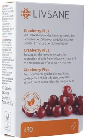 LIVSANE Cranberry Plus Kaps Blist 30 Stk