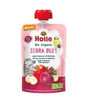 HOLLE Zebra Beet Pouchy Apfel Bana ro Beete 100 g