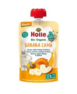 HOLLE Banan Lama Pouchy Bana Apf Mango Apri  100 g