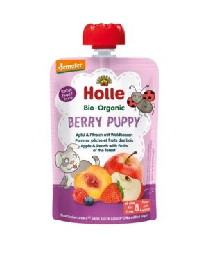 HOLLE Berry Puppy Pouchy Apfel Pfirsi Waldbe 100 g