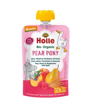 HOLLE Pear Pony Pouchy Birne Pfirs Himb Dink 100 g