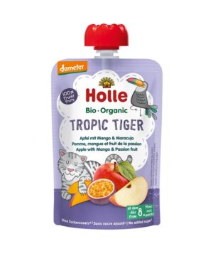 HOLLE Tropic Tiger Pouchy Apfel Mango Maracu 100 g