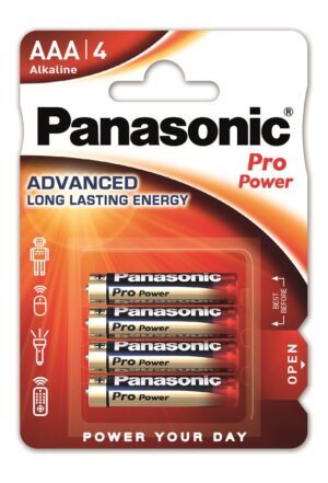 PANASONIC Batterien Pro Power AAA LR03 Blist 4 Stk