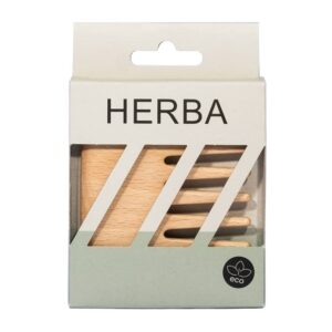 HERBA Strähnen-Taschenkamm Buchenholz