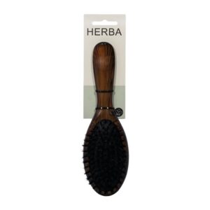 HERBA Haarbürste geölt Wildsch-/Nylon oval Buche