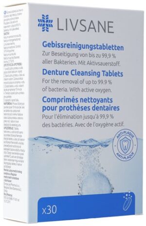 LIVSANE Gebissreinigungstabletten 30 Stk