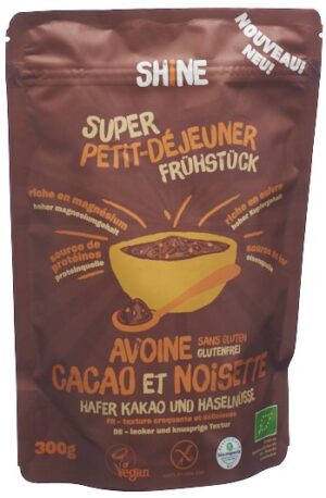 SHINE Hafer Frühstück Roher Kakao HaselnuBtl 300 g