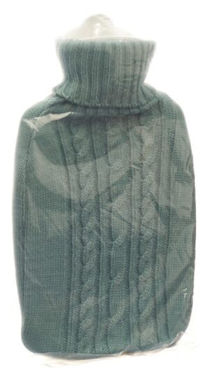 FROSCH Wärmflasche PVC 1.8l Strickbezug pastell
