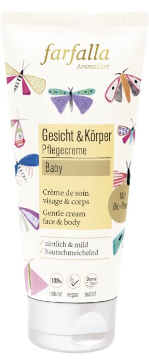 FARFALLA Baby Pflegecreme Gesicht&Körp Rose 100 ml