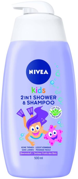 NIVEA Kids 2in1 Shower&Shampoo Girl Beeren  500 ml