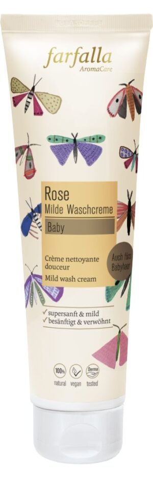 FARFALLA Baby Milde Waschcreme Rose         145 ml