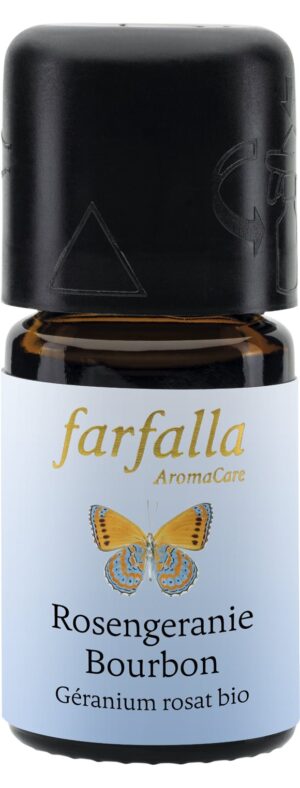 FARFALLA Rosengeranie Bourb Äth/Öl Bio Cru 5 ml