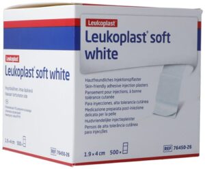 LEUKOPLAST soft white Injektionspf 1.9x4cm 500 Stk