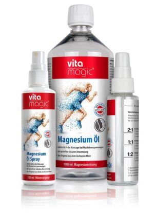 VITAMAGIC Mg Öl Set Spr Nachf 1lt+Leerfl
