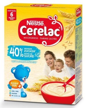 NESTLE CERELAC Milchbrei -40% Zucker 6M      250 g