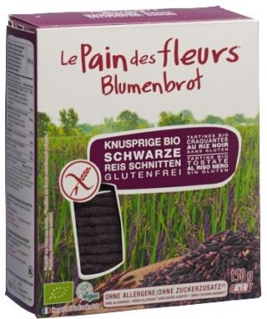BLUMENBROT Knusprige Schnitten Schwarz Reis 150 g