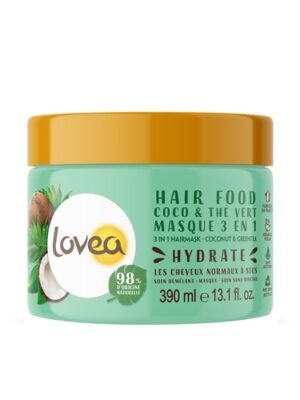 LOVEA Hair Food Maske 3in1 Grüntee Kokos    390 ml