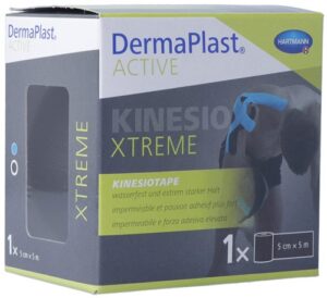 DERMAPLAST Active Kinesiotape Xtreme 5cmx5m schwa