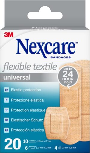 3M NEXCARE Pflaster Textil Univ 3 Gröss ass 20 Stk