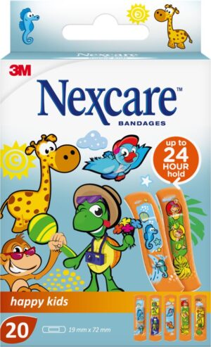 3M NEXCARE Kinderpflast Happy Kid 1.9x7.2cm 20 Stk