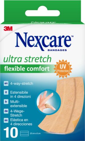 3M NEXCARE Pflaster Ult Stretch Band 6x10cm 10 Stk