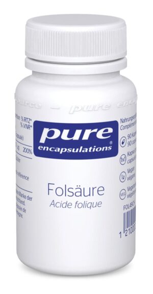 PURE Folsäure Kaps                       Ds 90 Stk