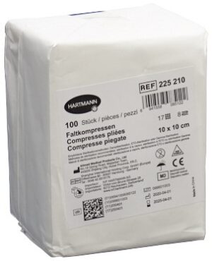 IVF Faltkompresse Typ17 10x10cm 8fach Btl 100 Stk