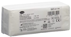 IVF Faltkompresse T17 5x5cm 8fach      Btl 100 Stk