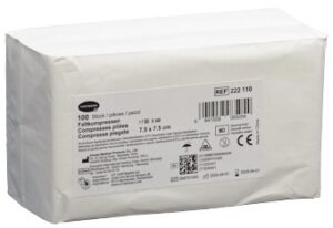 IVF Faltkompresse T17 7.5x7.5cm 8fach  Btl 100 Stk