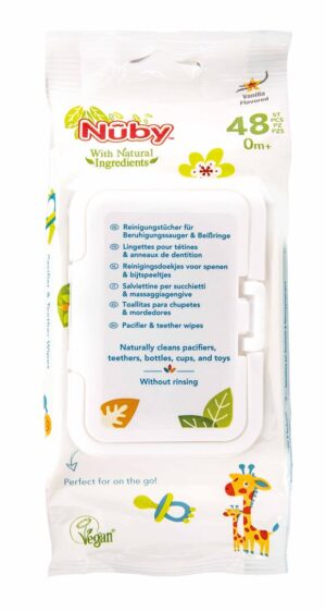 NUBY Citroganix Reinigungstüch Nuggi/Spielz 48 Stk