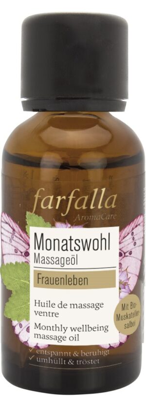 FARFALLA Monat Massageöl Frauen Muskateller  30 ml