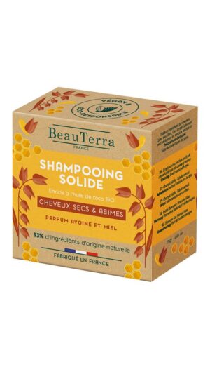 BEAUTERRA Festes Shampoo trocken beschäd Haar 75 g