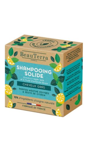 BEAUTERRA Festes Shampoo fettiges Haar        75 g