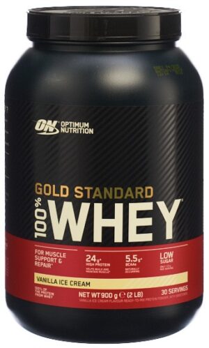 OPTIMUM 100% Whey Gold Std Vanilla Ice 2lbDs 900 g