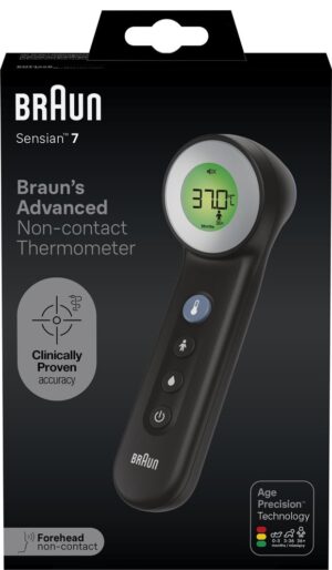 BRAUN Sensian 7 BNT400B Schw Age Prec Stirn Thermo