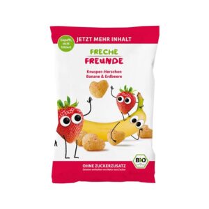 FRECHE FREUNDE Knusper-Herzchen Bana&Erdb Btl 30 g