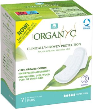 ORGANYC Nachtbinden mit Flügeln              7 Stk