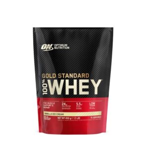 OPTIMUM 100% Whey Gold Std Vanilla Ice   Btl 450 g