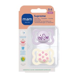 MAM Supreme Nuggi Sil 0-6m 2 Stk