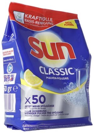 SUN Geschirrspüler Pulver Refill Lemon   Btl 950 g