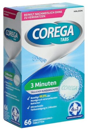 COREGA 3Min Cleanser Tabs Btl 66 Stk