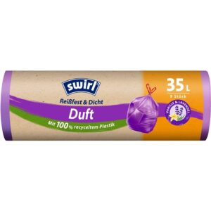 SWIRL Duft-Müllbeutel 35l Lav-Vanil Zugband  9 Stk