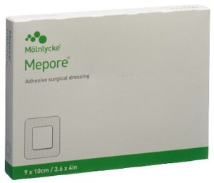 MEPORE Wundverband 10x9cm Wundkiss 4.5x6cm 5 Stk