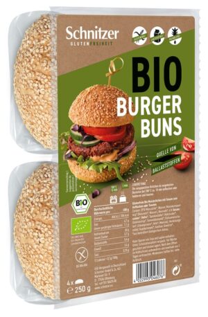 SCHNITZER Bio Hamburger Buns             Btl 250 g