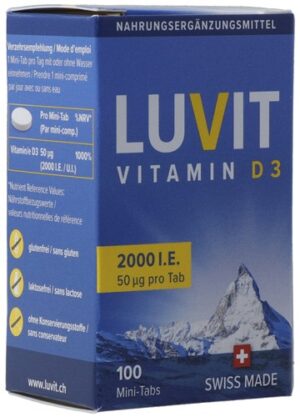 LUVIT Vitamin D3 Mini-Tabs 2000 IE Ds 100 Stk